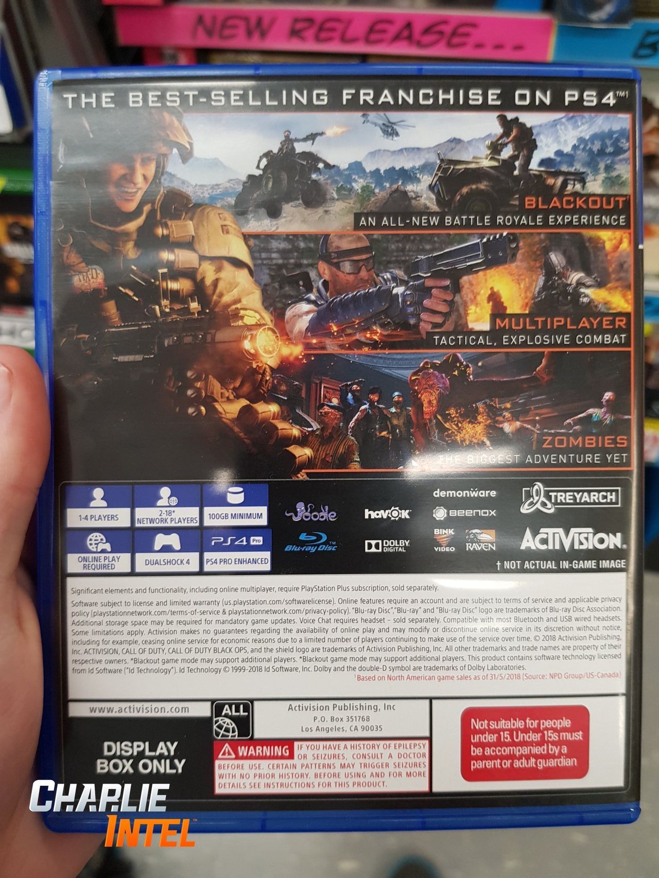 Call of Duty Black Ops 4 requiere 100 GB de espacio en el disco duro