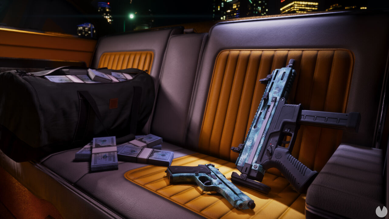 Grand Theft Auto VI - Promotional image of some of Jason and Lucia's weapons
