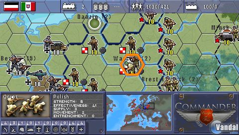 An Lisis Military History Commander Europe At War Psp Nds