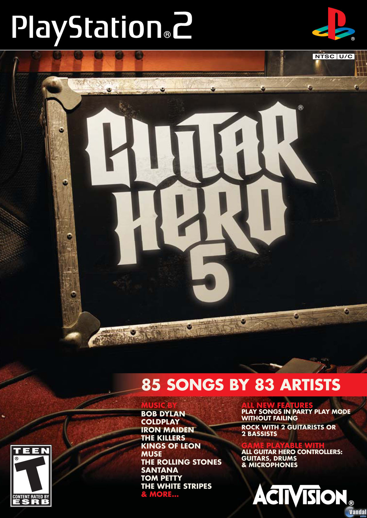 Guitar Hero 5 Videojuego (PS3, Xbox 360, Wii y PS2) Vandal