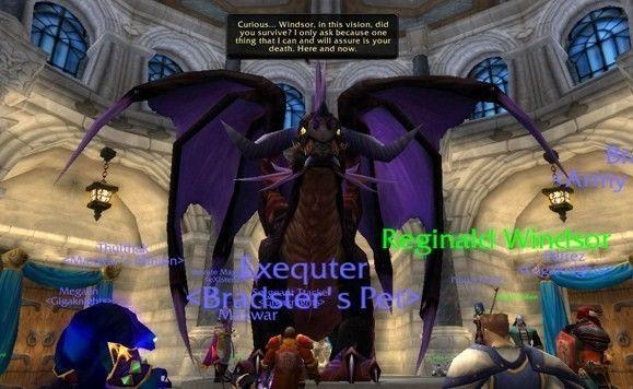 El momento en el que desenmascarábamos a Onyxia en la Alianza.