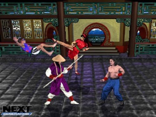 Una imagen de la jugabilidad de ‘Chi Yong’, que nos muestra cómo expandía el combate hasta cuatro luchadores.