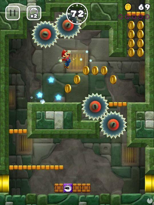 El diseño de niveles de Super Mario Run es muy bueno, como nos tiene acostumbrados Nintendo en sus mejores juegos.