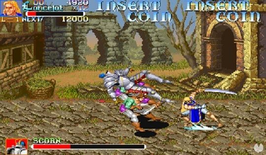 Como en otros brawlers de Capcom, apretando ataque y salto a la vez podíamos ejecutar un movimiento especial, a costa de parte de nuestra barra de vida.