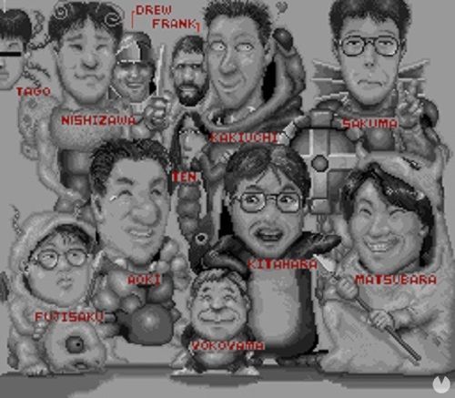El staff de la recreativa aparecía de esta guisa tras los créditos finales.