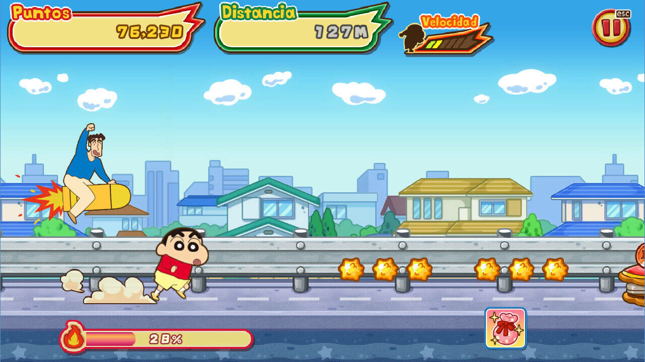 Crayon ShinChan The Storm Called Flaming Kasukabe Runner!! - Videojuego