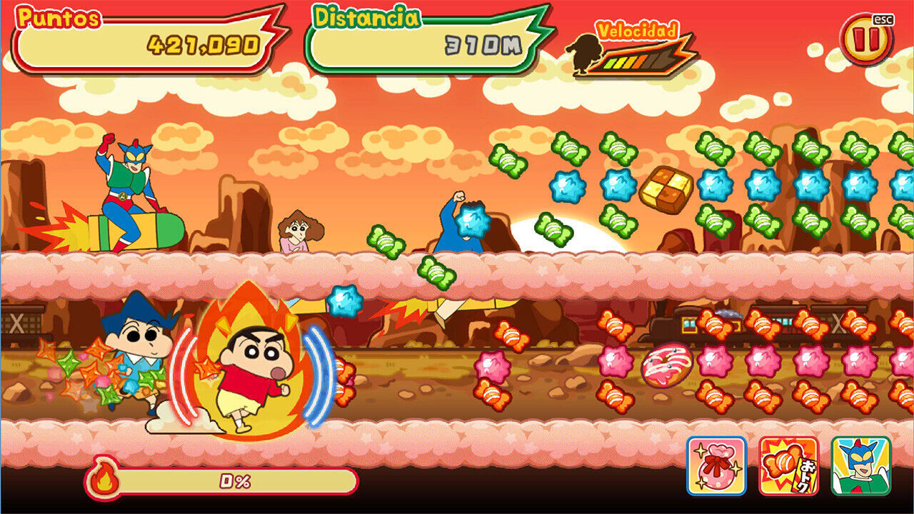 Crayon ShinChan The Storm Called Flaming Kasukabe Runner!! - Videojuego