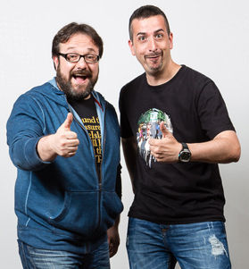 Chincheto77 y Tonacho se encargaron de retransmitir dos 'galas golfas' paralelas a los premios Titanium del Fun & Serious Games Festival.