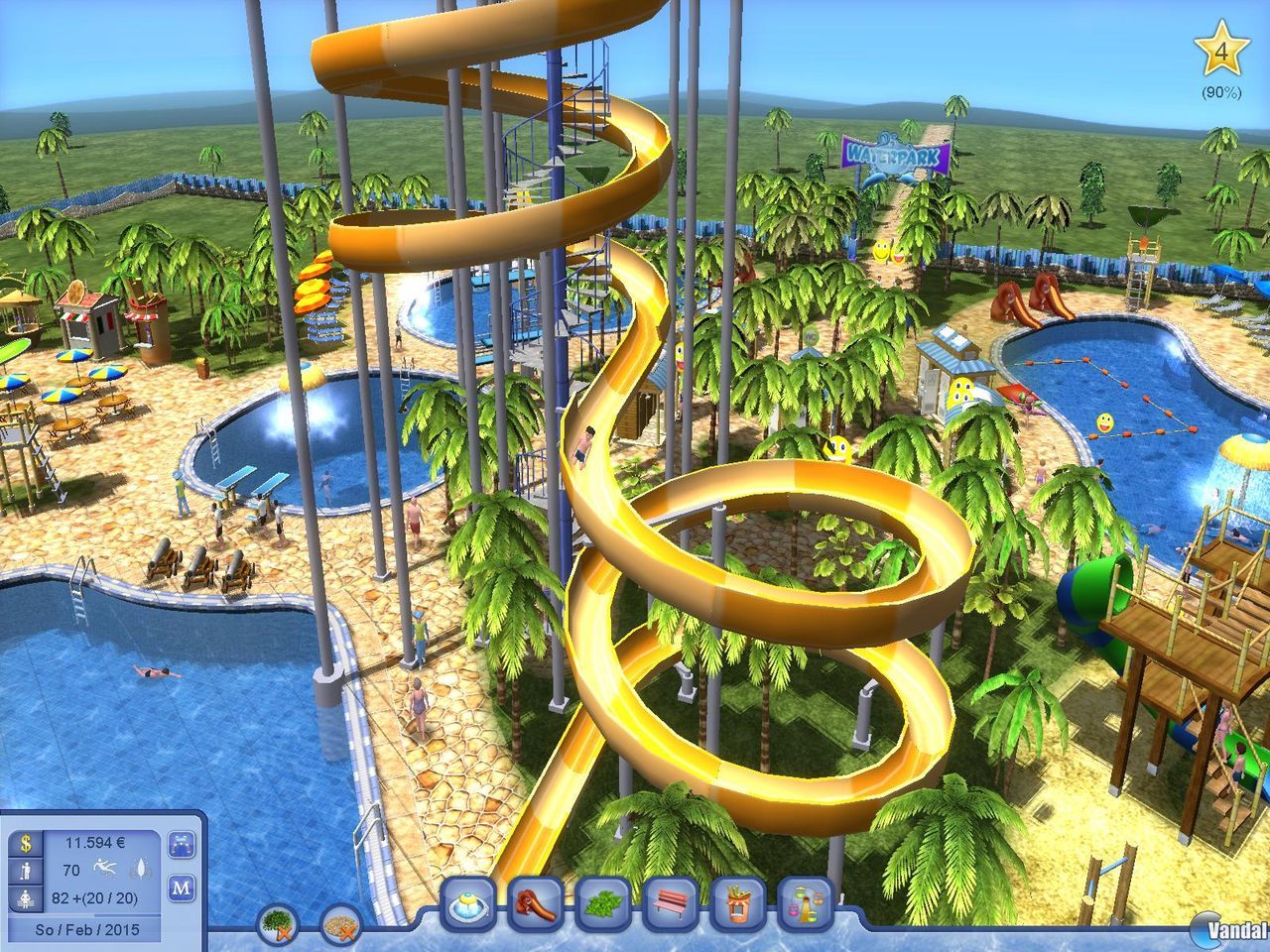 Water Park Tycoon Videojuego (PC) Vandal