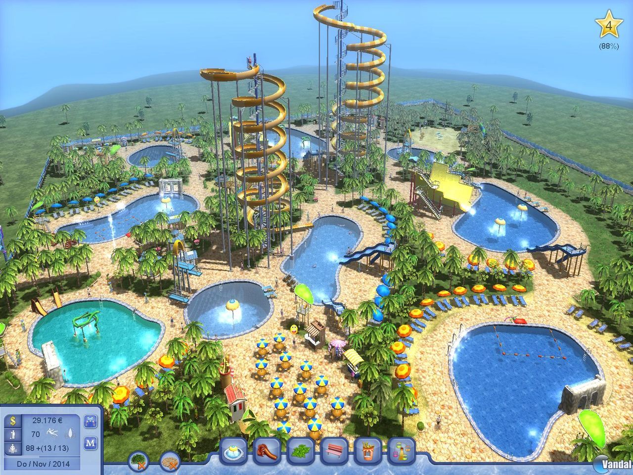Water Park Tycoon Videojuego (PC) Vandal