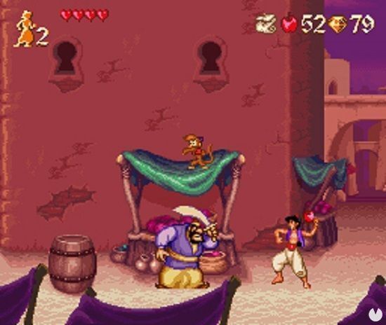 'Aladdin' fue un juego muy distinto en Super Nintendo, de Capcom, y en Mega Drive, de Virgin.