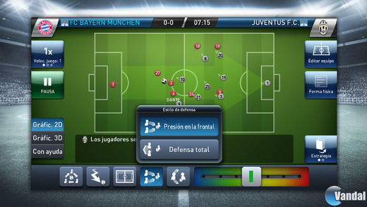 Las opciones estratégicas y tácticas durante los partidos, así como su visualización, son dos de los aspectos más destacables de ‘PES Club Manager’.