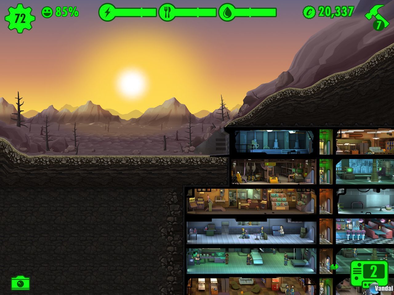 games like fallout shelter iphone