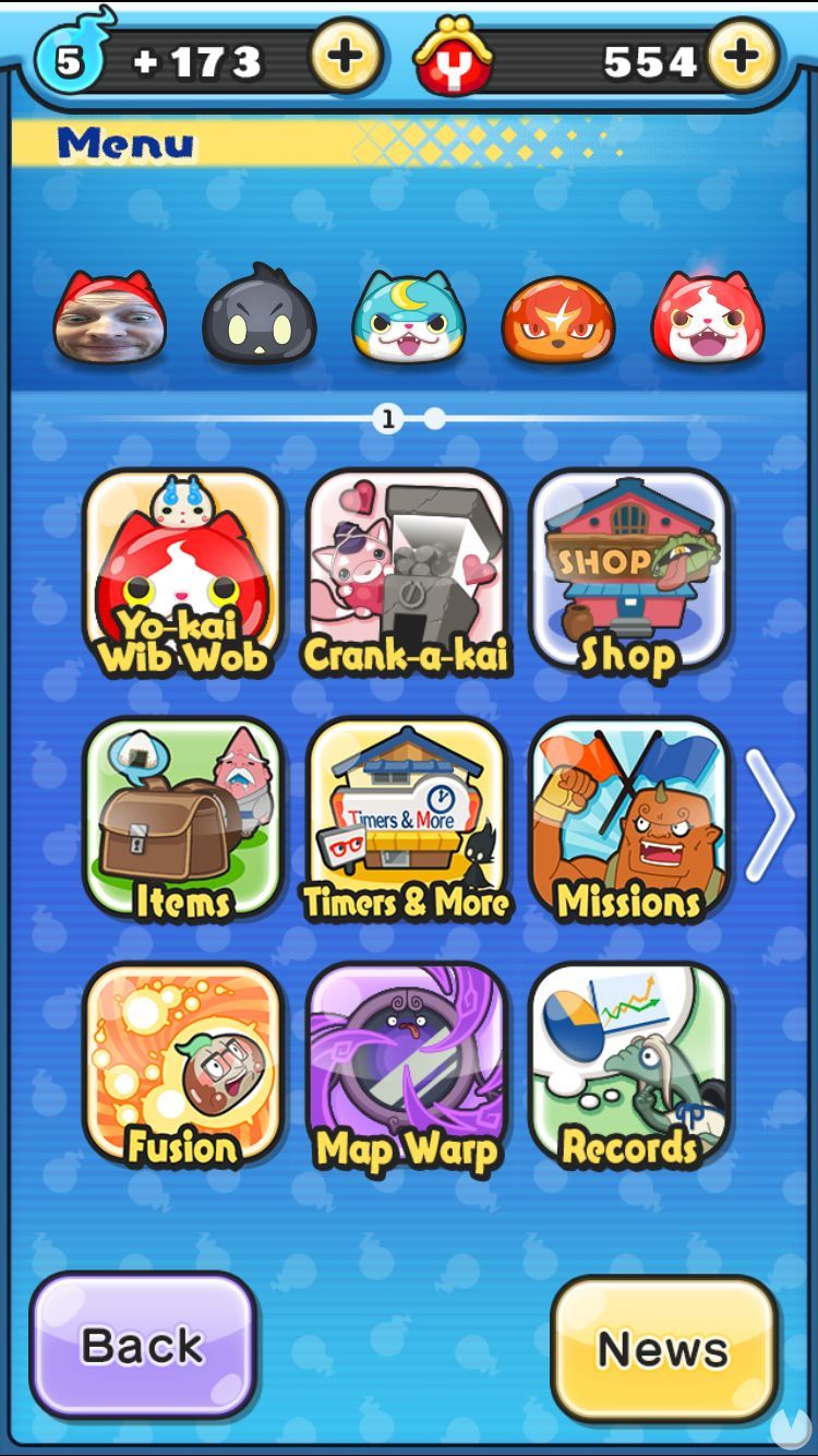 YoKai Watch Wibble Wobble Videojuego (Android y iPhone) Vandal