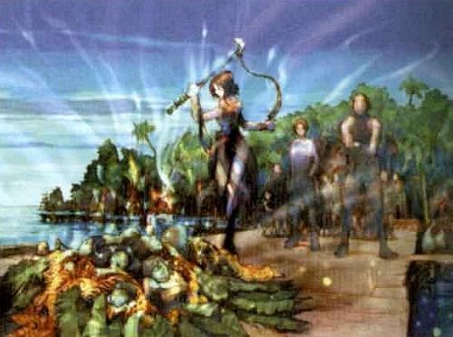 Yuna parece ir cogiendo forma en esta ilustración.