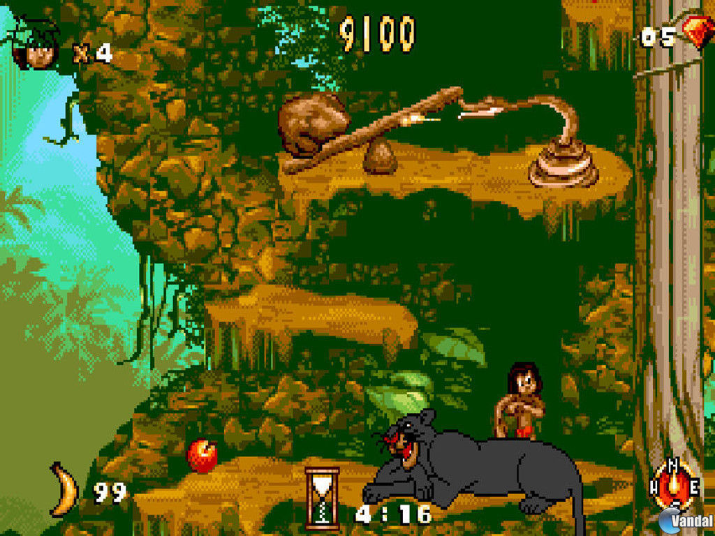 Jungle book sega коды