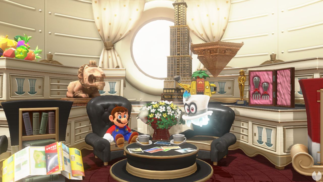 super mario odyssey room with prize