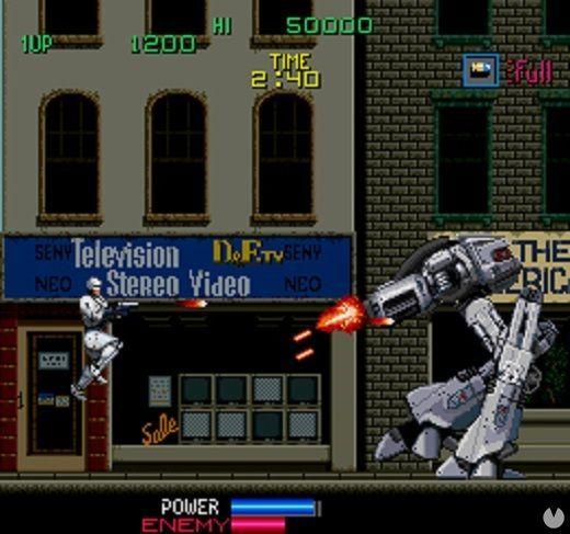 El duelo con el entrañable ED-209 no se hizo esperar: era el jefe de la primera fase.