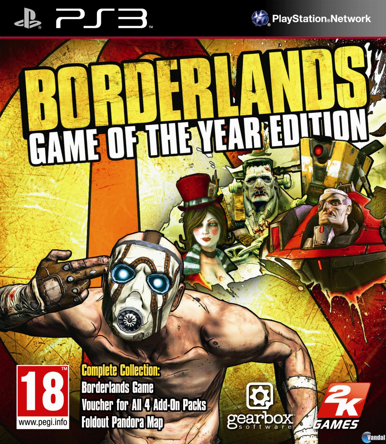Borderlands Videojuego (PS3, Xbox 360 y PC) Vandal