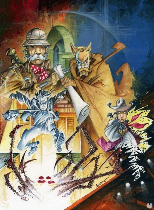 Azpiri creó la portada del libro de Esteve: 'sólo tuve que decirle los personajes que quería en portada y él hizo el resto'.