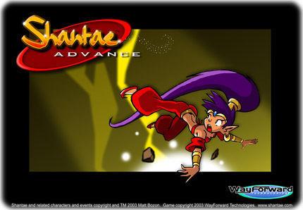 Ilustración de cuando el juego era simplemente ‘Shantae Advance’.