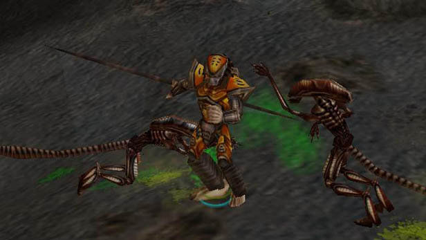 Los dos extraterrestres coincidieron en un título de estrategia en tiempo real para Xbox y PlayStation 2, ‘Aliens Versus Predator Extinction’.