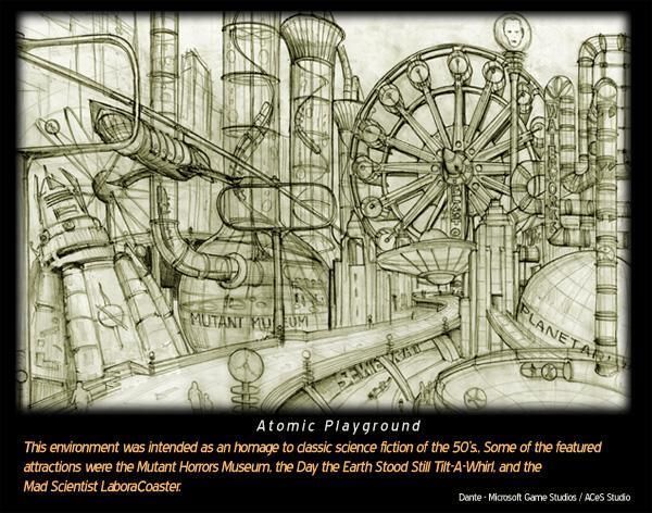 ¿Un parque de atracciones inspirado en las centrales atómicas de los años 50? ¿Por qué no?