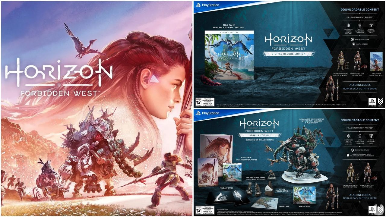 Horizon Forbidden West presenta sus ediciones especiales y abre